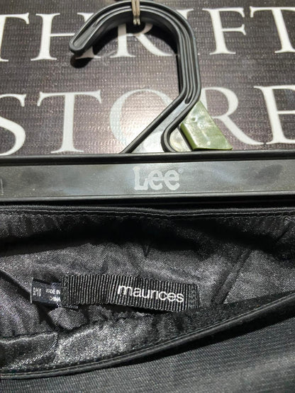 MAURICES|XL|WAIST 34| C8| Flavia Style Satin Black Pants