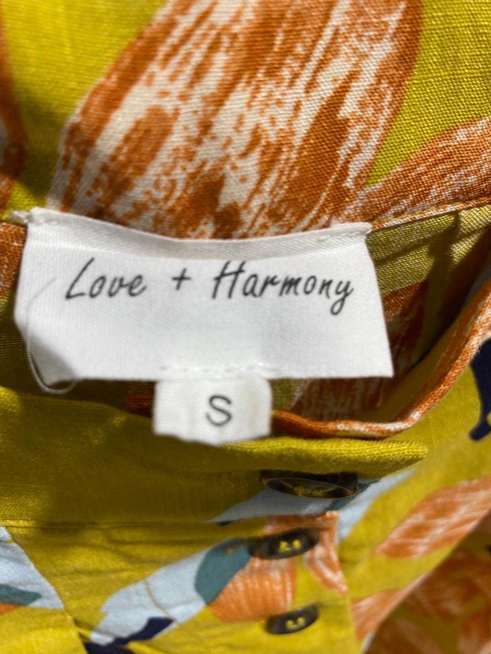 LOVE & HARMONY |S| WAIST 24| Wide-Leg Floral Print Palazzo Pants