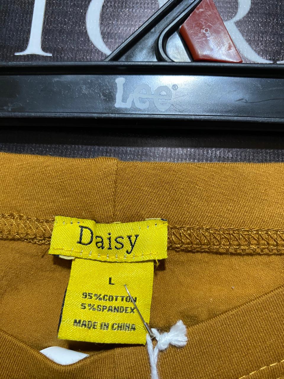 DAISY |L| WAIST 28|B12| Mustard Yellow Leggings