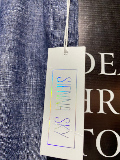 SIENNA SKY |XL| WAIST 32| Fabindia Blue Cotton Regular Fit Trousers