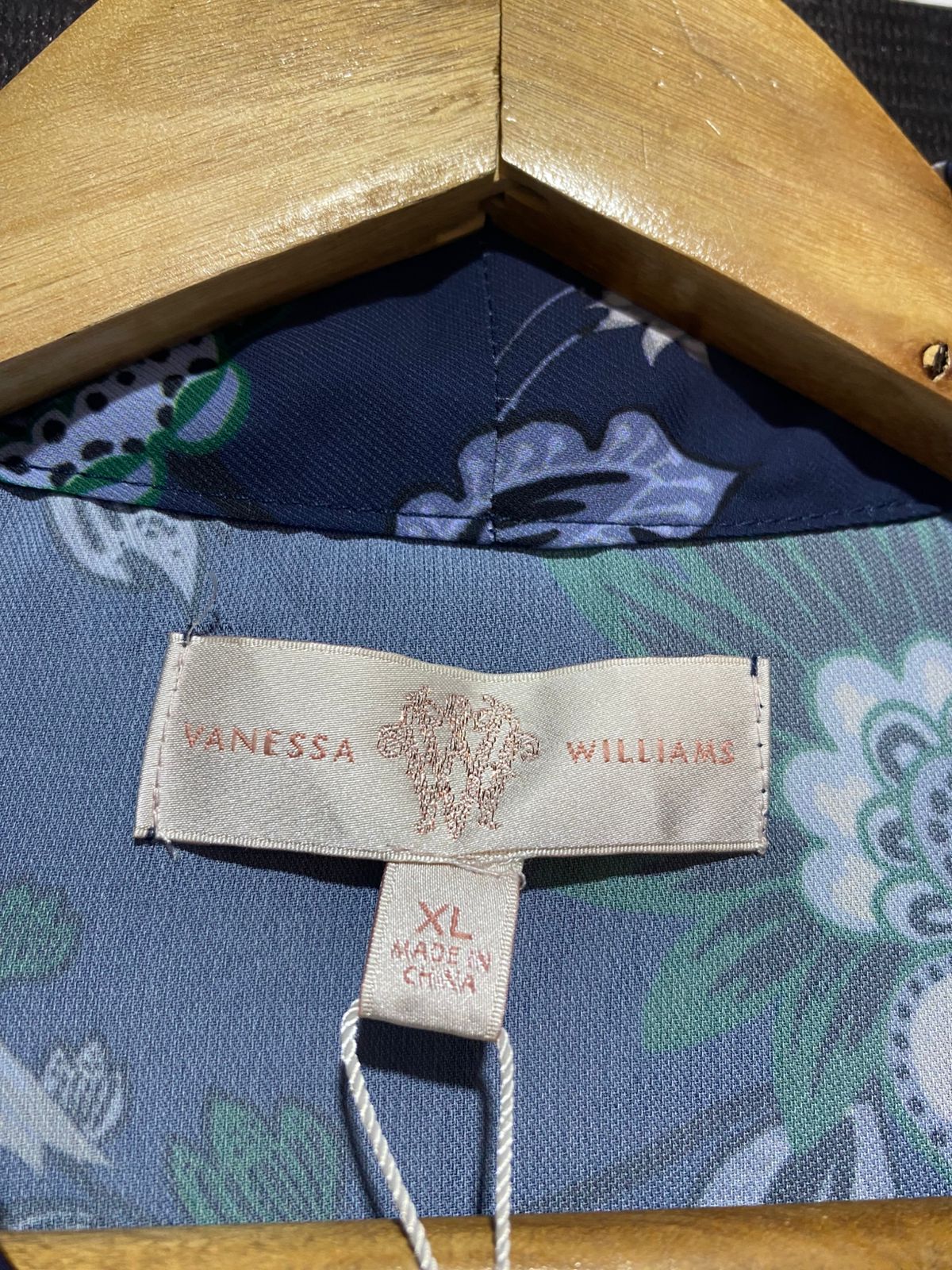 VANESSA WILLIAMS |XL| BUST 24|  LCW Grace Tie Neck Floral Blouse