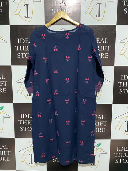 AVAASA |L| BUST 20|B12| Navy Blue Women's Kurta Tunic