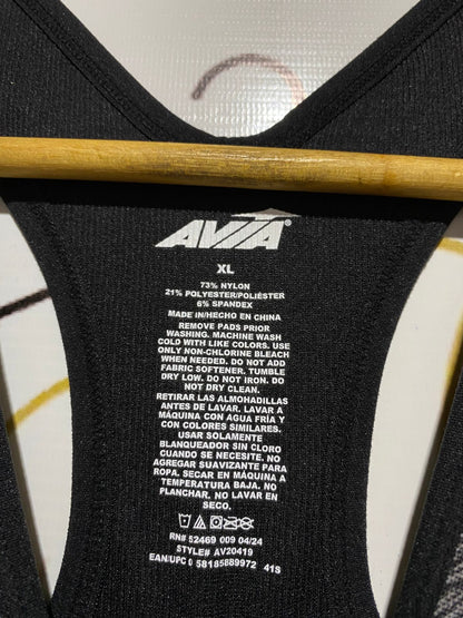 AVIA |XL| BUST 14| Women's Medium Support Seamless Racerback Sports Bra