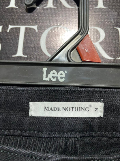 MADE NOTHING |M| WAIST 28| High-Waisted, Black Flared Jeans