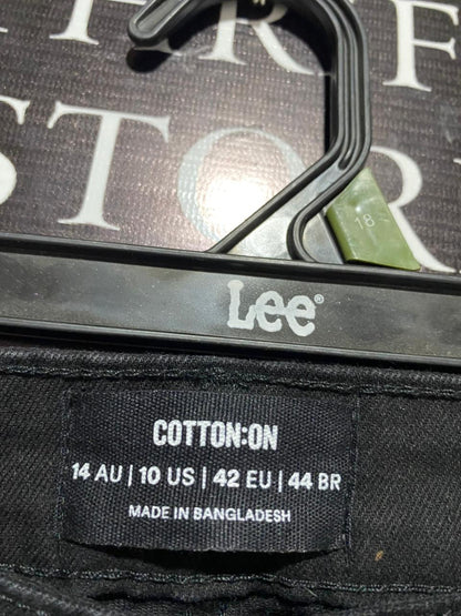 COTTON ON |L| WAIST 30| Black, High-Waisted, Flared Denim Jeans