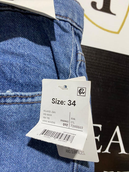 ANKO |XL| WAIST 36|B12| Ninety Twos Hemp Denim Relaxed Jeans
