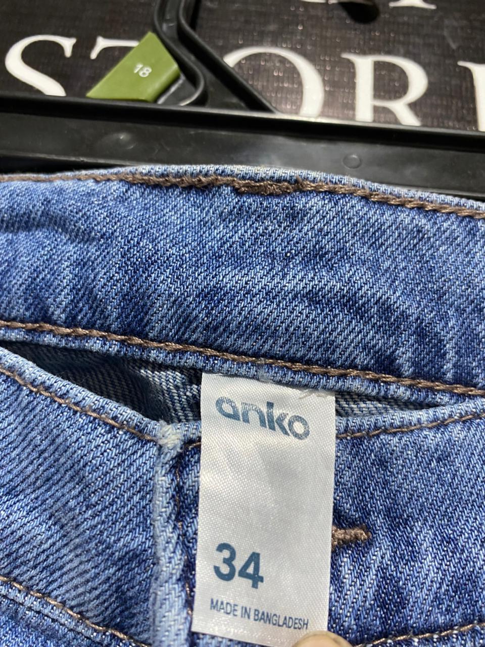 ANKO |XL| WAIST 36|B12| Ninety Twos Hemp Denim Relaxed Jeans