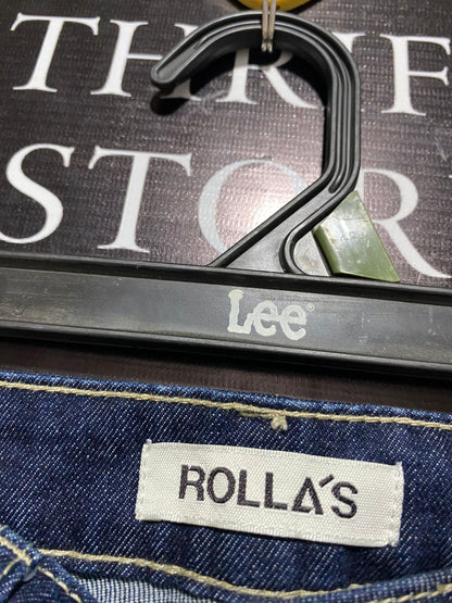 ROLLA'S |L| WAIST 30| High-Waisted, Flared Denim Jeans With Front Patch Pockets