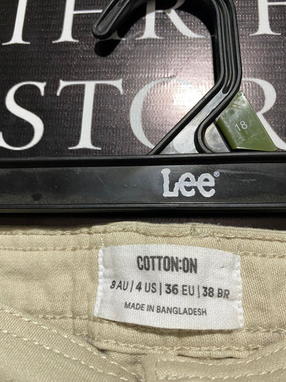 COTTON ON |L| WAIST 30|B14| Beige or Khaki Straight-Leg Cargo Pants