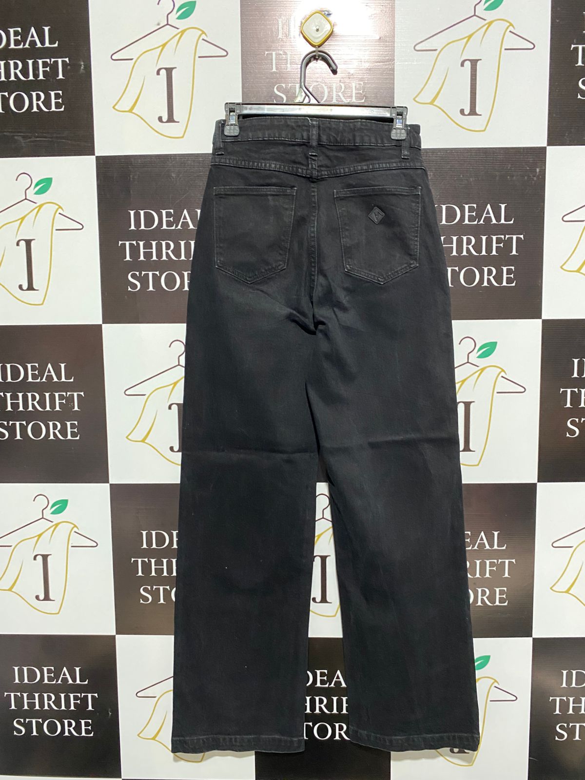 ABRAND JEANS |M| WAIST 28| High-Waisted, Black wWde-Leg Jeans