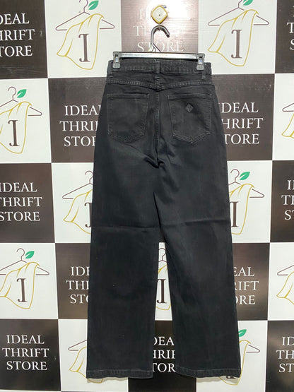 ABRAND JEANS |M| WAIST 28| High-Waisted, Black wWde-Leg Jeans