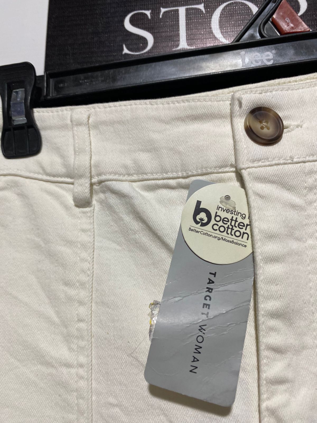 WOMAN |L| WAIST 32| Cropped Wide Leg Jeans