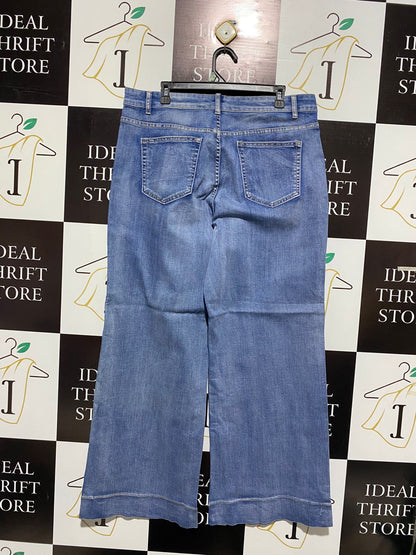 VINE APPAREL | XXL| WAIST 38| Ultra High-Rise Cropped Flare Jeans