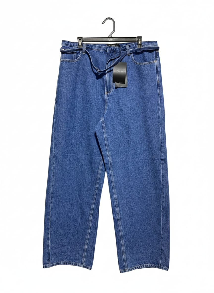 WITCHERY | XXL| WAIST 36| High-Waisted, Wide-Leg Denim Jeans