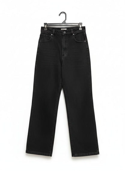 ABRAND JEANS |M| WAIST 28| High-Waisted, Black wWde-Leg Jeans