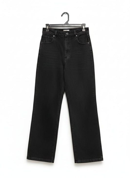 ABRAND JEANS |M| WAIST 28| High-Waisted, Black wWde-Leg Jeans