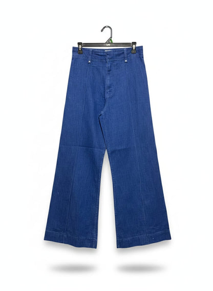 ZARA |XL| WAIST 34| High-Waisted, Wide-Leg Denim Trousers