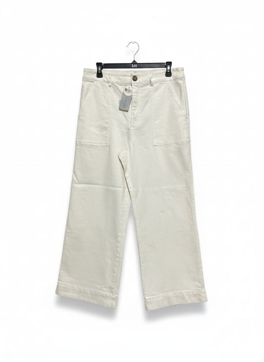 WOMAN |L| WAIST 32| Cropped Wide Leg Jeans