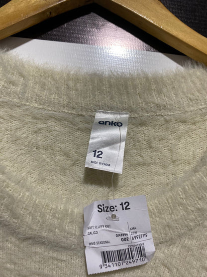 ANKO |M| BUST 23| Textured, Fluffy-Knit Sweater