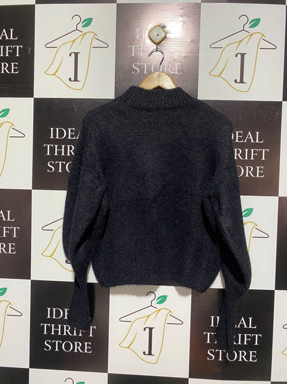 LILY LOVES |L| BUST 20|  Stories Cropped Boxy Alpaca Blend Sweater