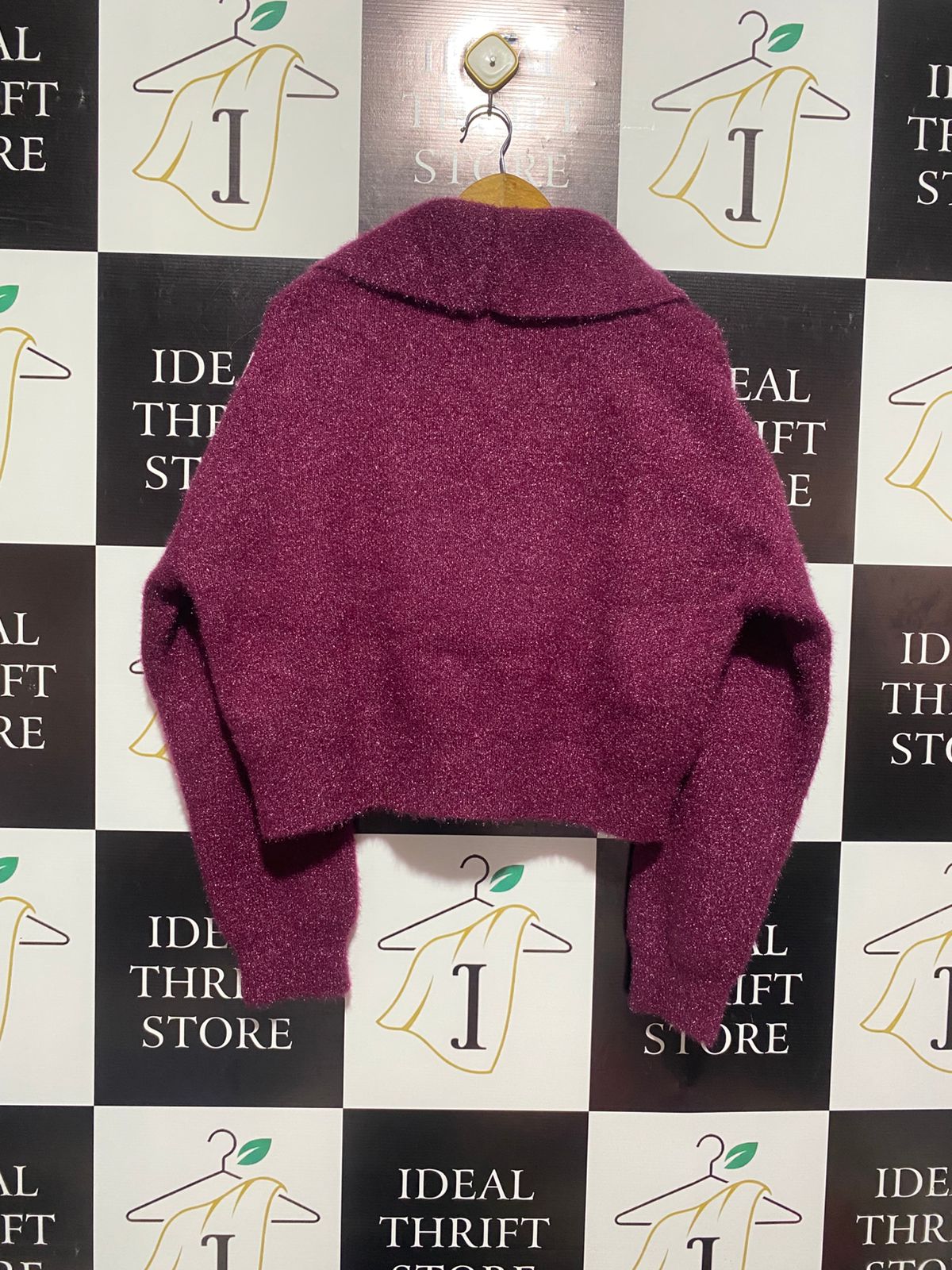 HOUSE OF HARLOW |L| "Eileen Fisher Wool & Cashmere Blend Collared Wrap Sweater