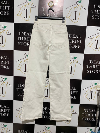 H&M |S| WAIST 26| High-Waisted Straight Fit Jeans