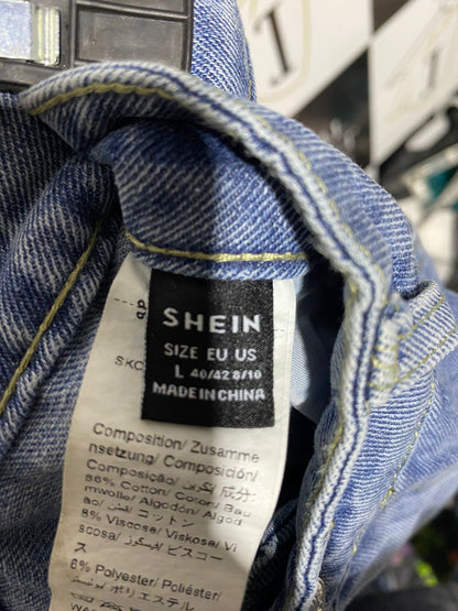 SHEIN |L| WAIST 30| High-Waisted Baggy Fit Denim Jeans with Multi Pockets