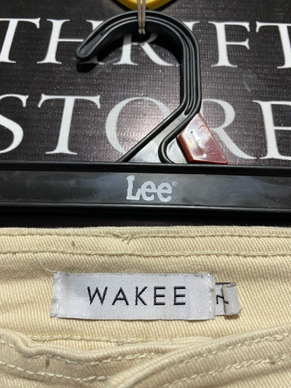 WAKEE |S| WAIST 24|  High-Waist Straight Fit Cotton Pants