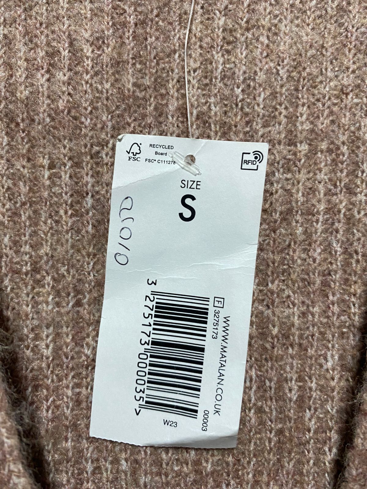 PAPAYA |S| BUST 19| Brown Ribbed Knit Long Cardigan
