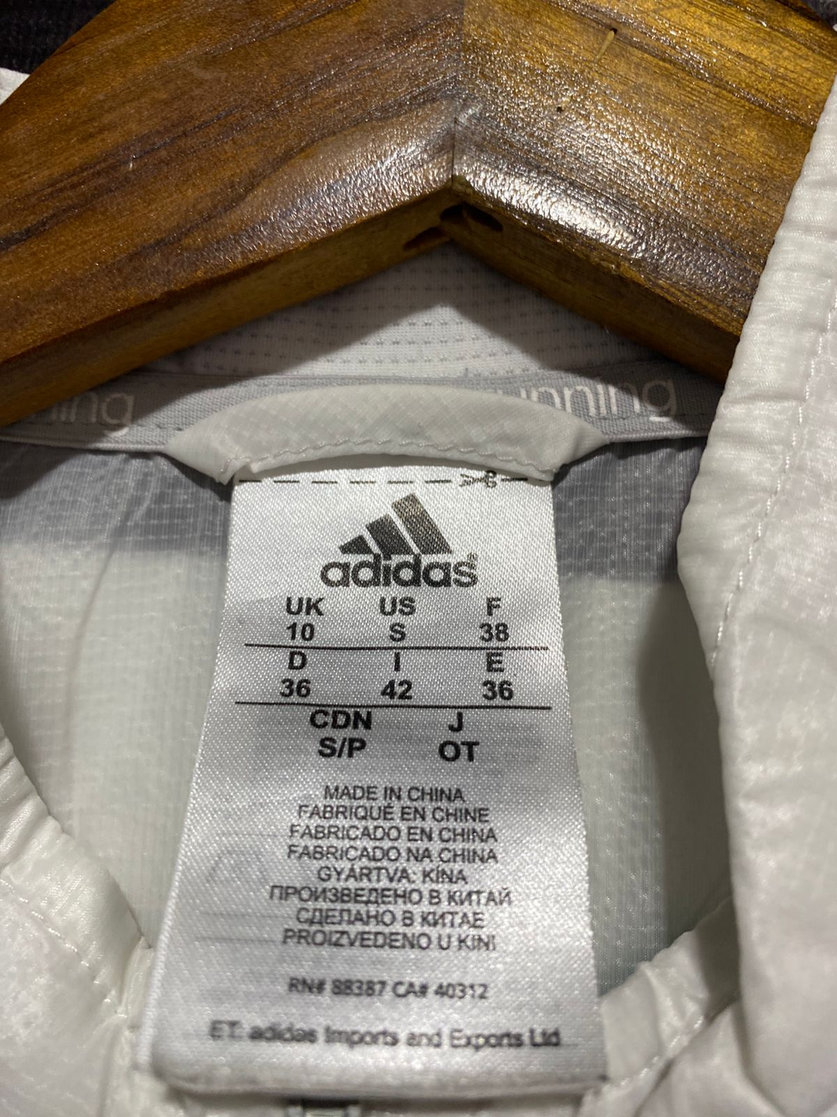 ADIDAS |S| BUST 19|  Blue Stripe ClimaProof Full Zip Jacket