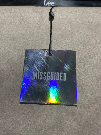 MISSGUIDED |S| WAIST 24| faux-suede mini A-line skirt
