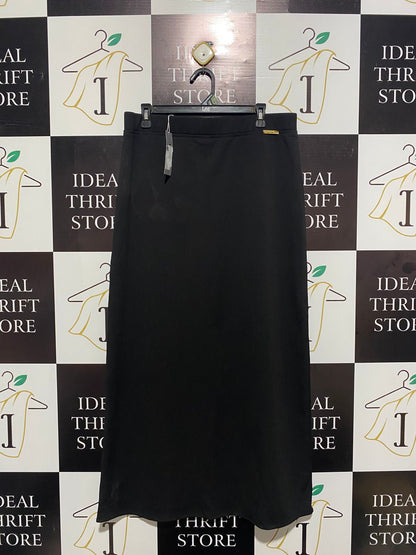 FUTURE |M| WAIST 28| B6| Black Stretch Knit Long Skirt