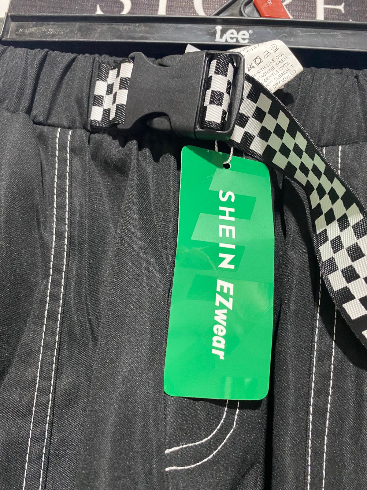 SHEIN |M| WAIST 28| High Waist Slant Pocket Fold Pleated Pants