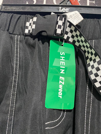 SHEIN |M| WAIST 28| High Waist Slant Pocket Fold Pleated Pants