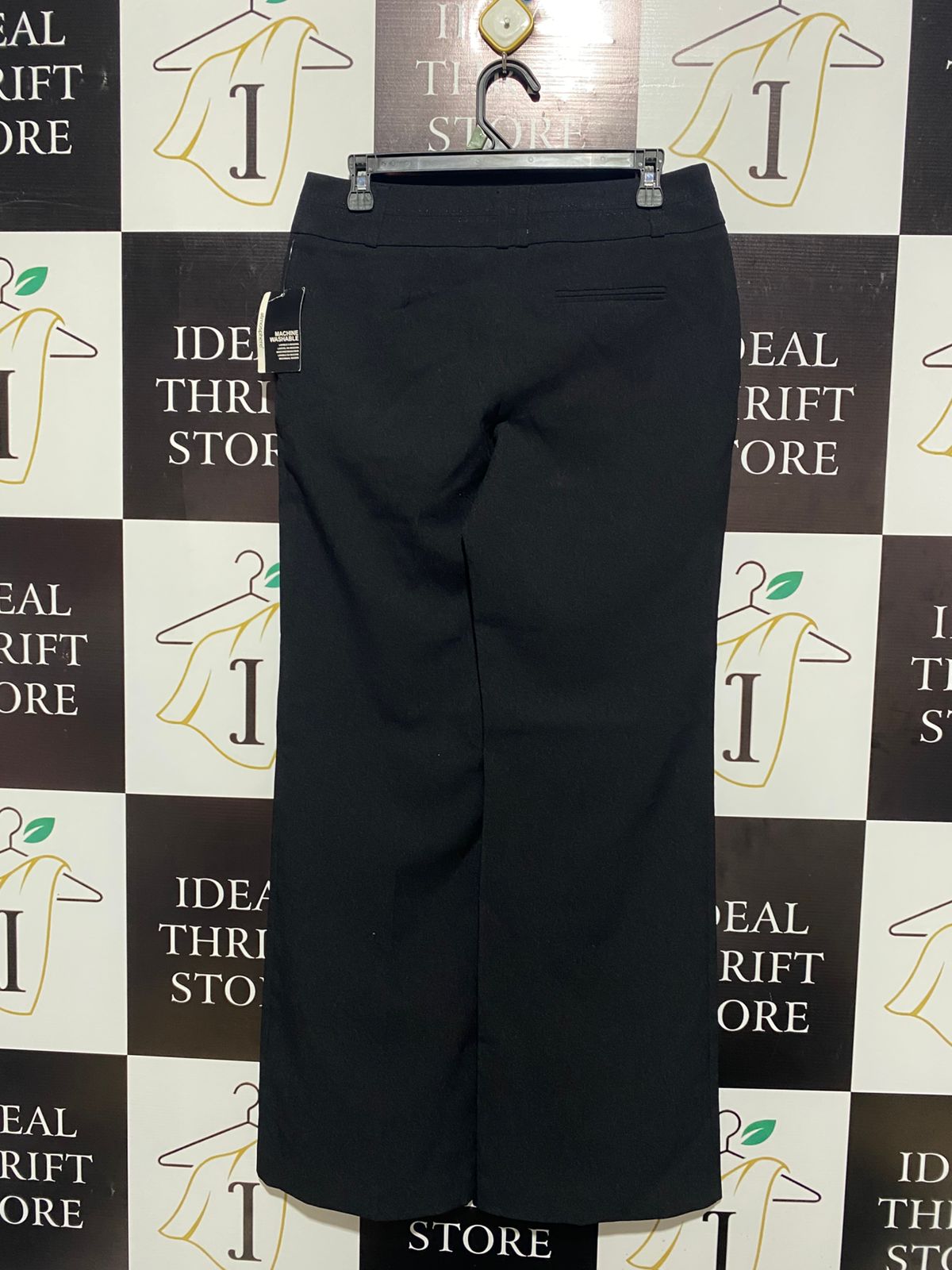 ATMOSPHERE |L| WAIST 30| C7| Black High Waisted Flared Trousers