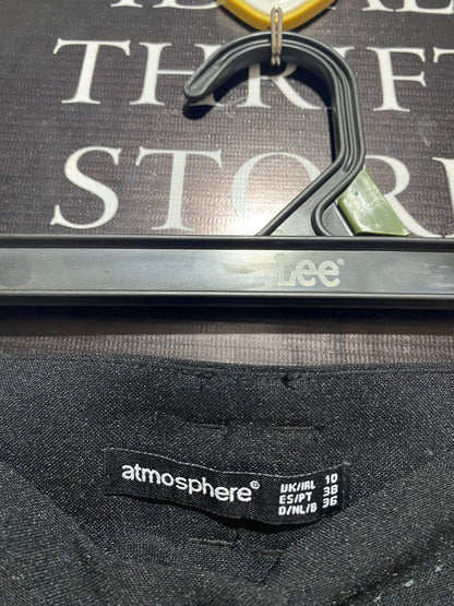ATMOSPHERE |L| WAIST 30| C7| Black High Waisted Flared Trousers