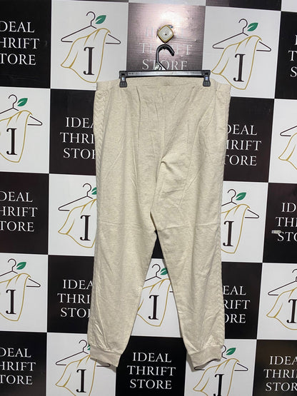 AVON |L| WAIST 30| C8| Cream or Oatmeal-Colored Quilted Jogging Pants