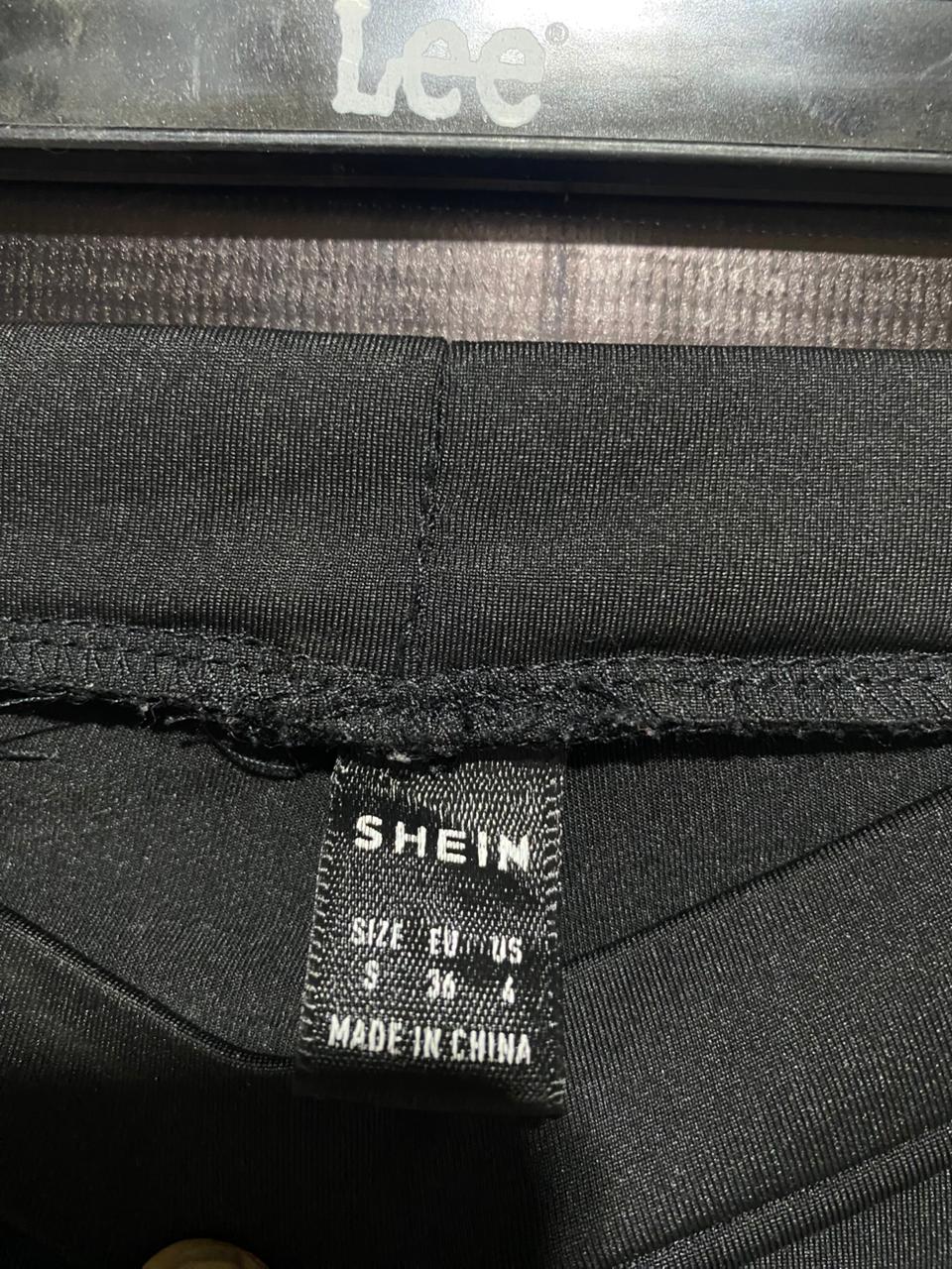 SHEIN |S| WAIST 26| Black Flared Pants With White Side Stripes