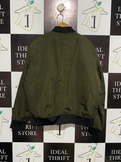 ZARA MAN |XL| BUST 25| Olive Green Bomber Jacket