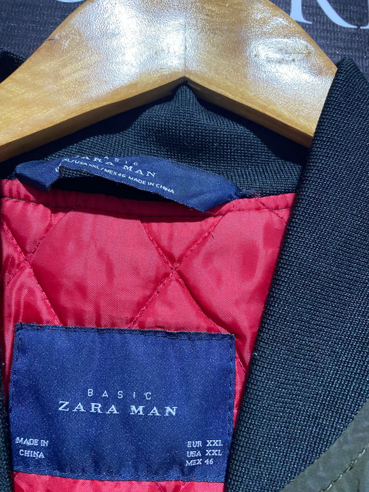 ZARA MAN |XL| BUST 25| Olive Green Bomber Jacket
