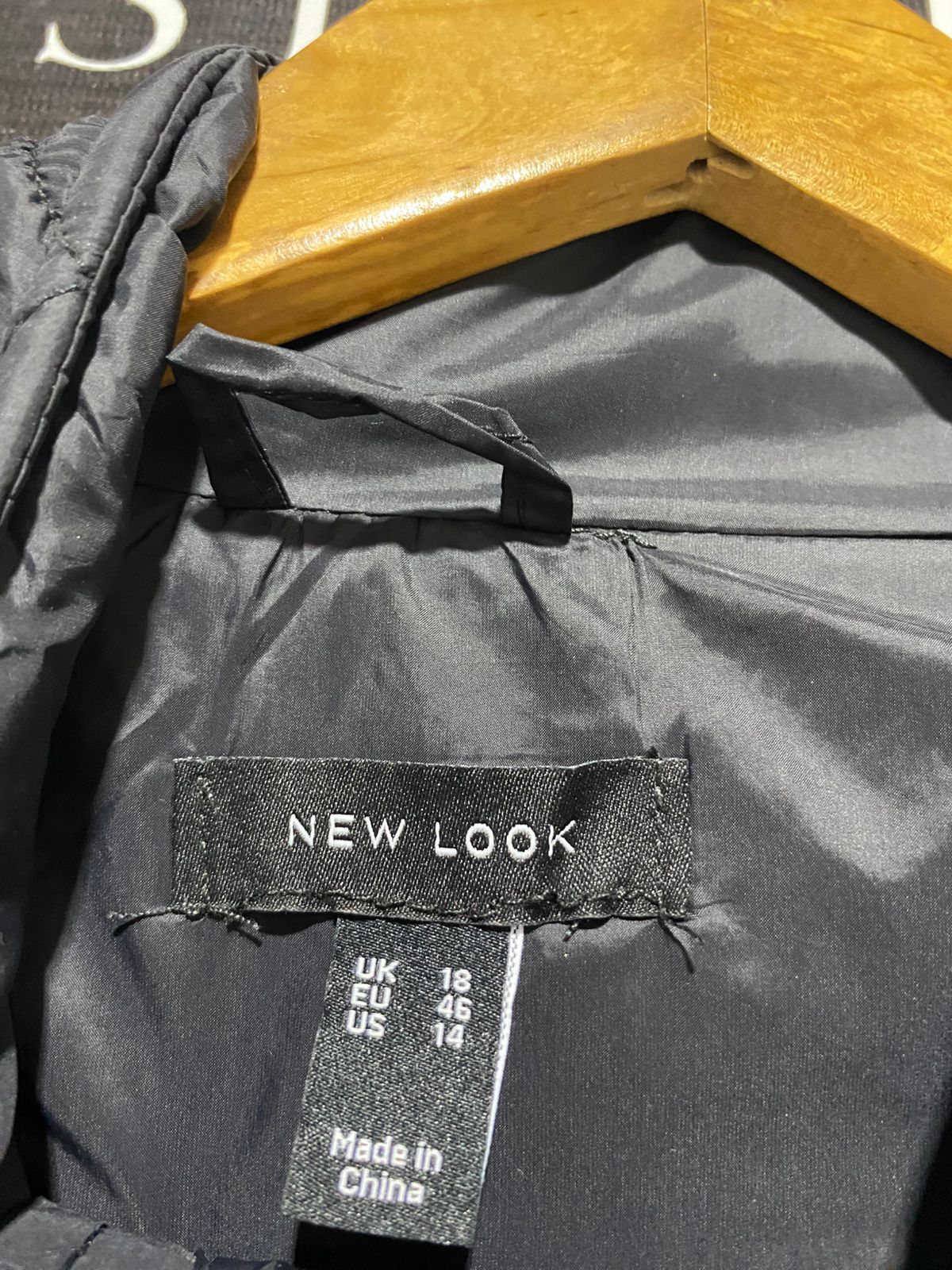 NEW LOOK |L| BUST 24| Longline Quilted Puffer Jacket with Belt