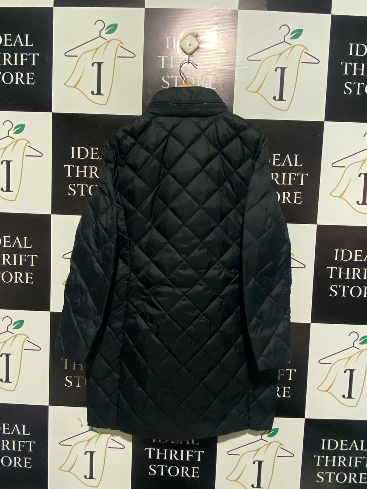 M&S |L| BUST 21| Down Diamond Quilted Coat Longline Quilted Puffer Jacket