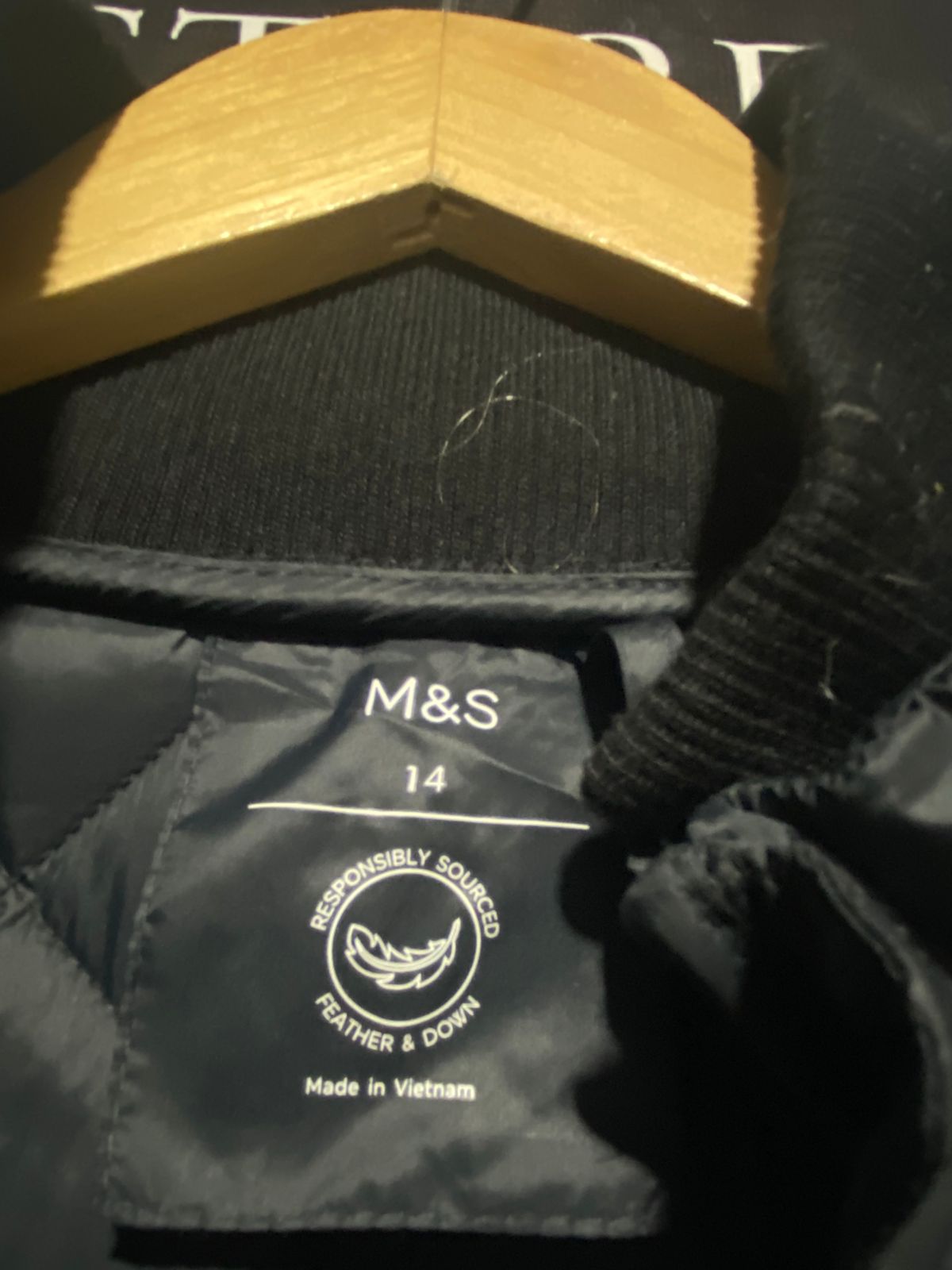 M&S |L| BUST 21| Down Diamond Quilted Coat Longline Quilted Puffer Jacket