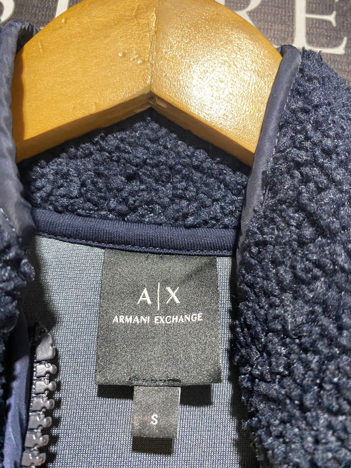 ARMANI EXCHANGE |S| BUST 24| Collegiate Capsule Full Zip Mock Neck Fleece