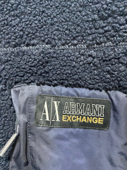 ARMANI EXCHANGE |S| BUST 24| Collegiate Capsule Full Zip Mock Neck Fleece
