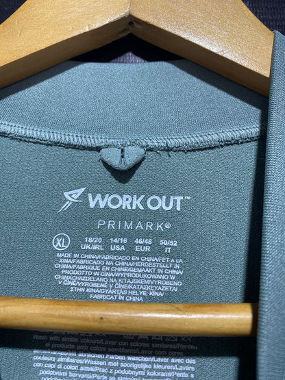 PRIMARK WORK OUT |L| BUST 18| Moisture Wicking Polo Shirt with Zipper