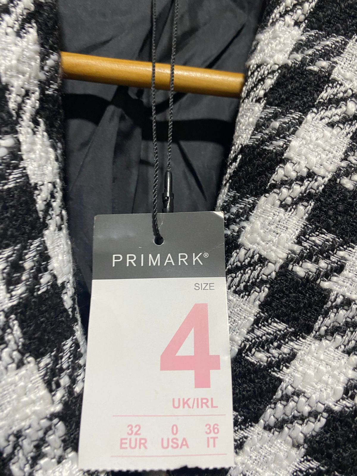 PRIMARK |S| BUST 15| Dogtooth Double Breasted Blazer