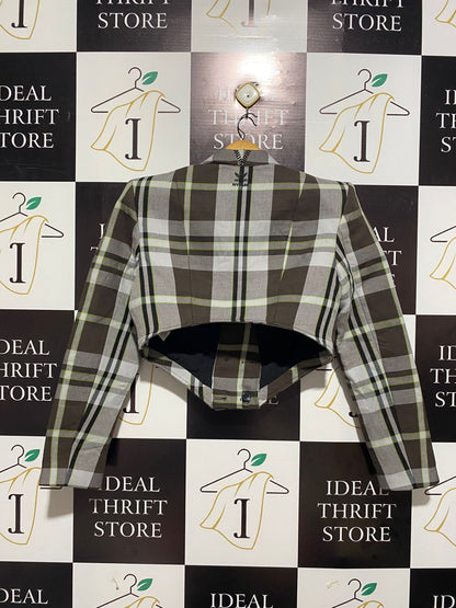 ADIDAS |L| BUST 19|  Ivy Park Beyoncé plaid short dress jacket