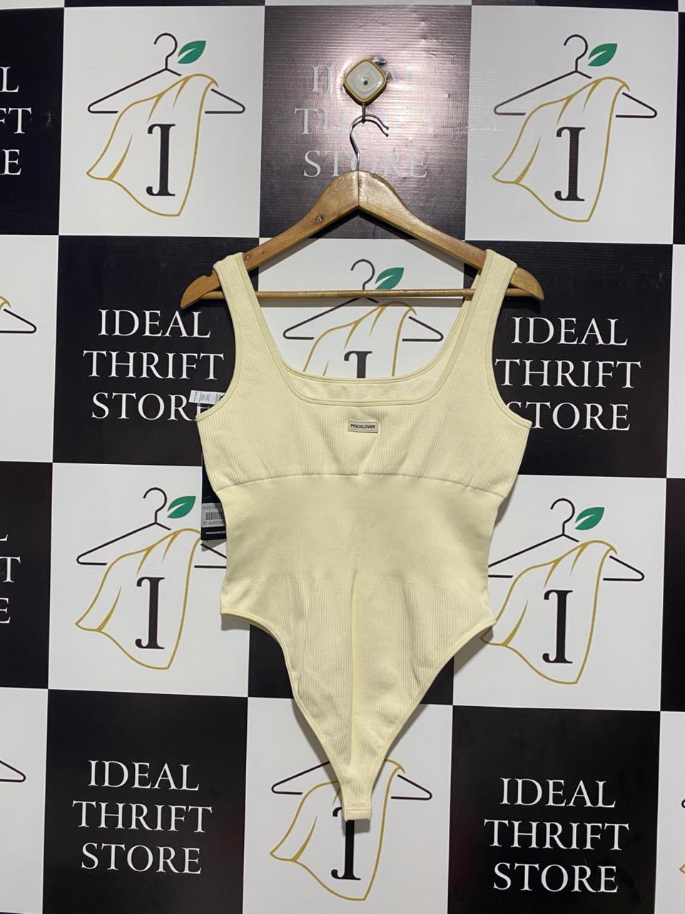 MOOSLOVER |M| BUST 16|  Microma Tummy Control Ribbed Sleeveless Bodysuit