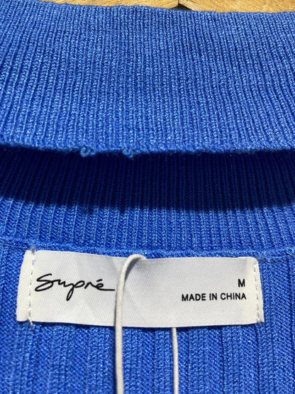 SUPRE |M| BUST 12|Blue Ribbed Knit Mini Dress